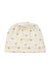 A White Winter Hats from Young Versace in size 3-6M for neutral. (Front View)