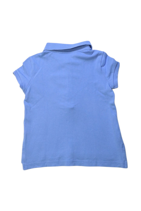 A Blue Short Sleeve Polos from Polo Ralph Lauren in size 3T for girl. (Back View)