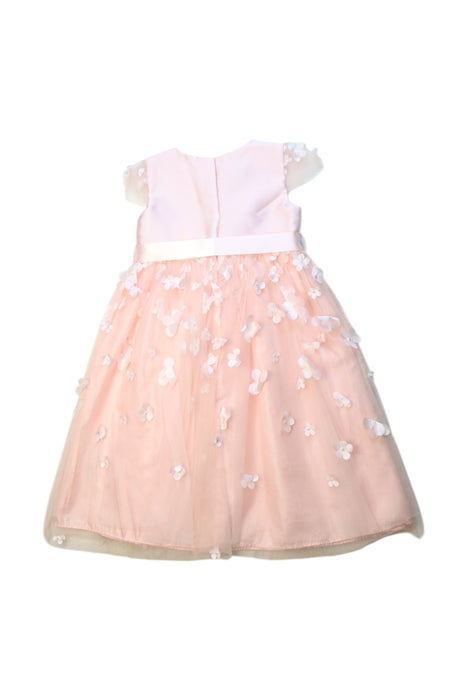 A Pink Short Sleeve Dresses from Monsoon in size 2T for girl. (Back View)