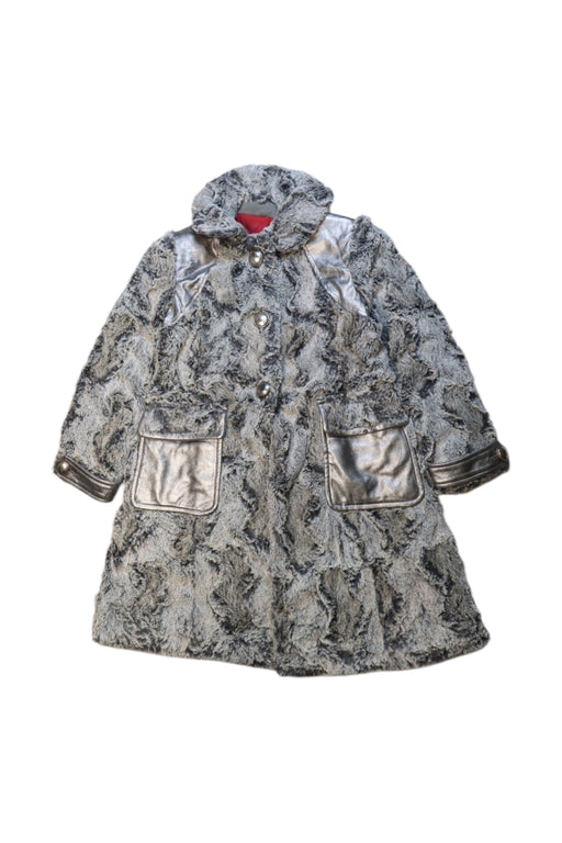 A Black Coats from ValMax in size 8Y for girl. (Front View)