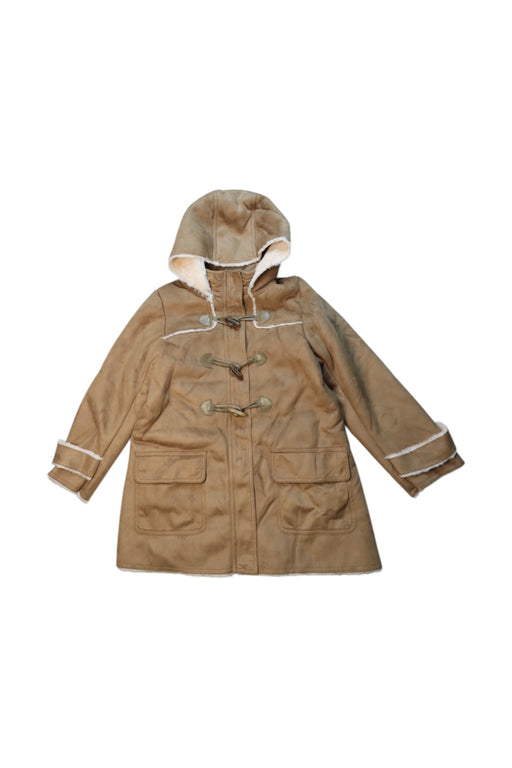 A Beige Coats from Jacadi in size 8Y for neutral. (Front View)