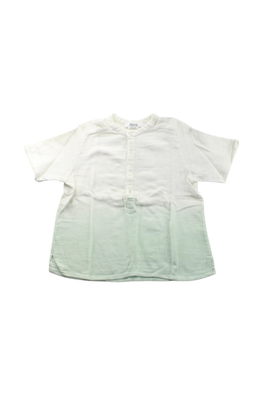 A White Short Sleeve Shirts from Bonpoint in size 6T for neutral. (Front View)