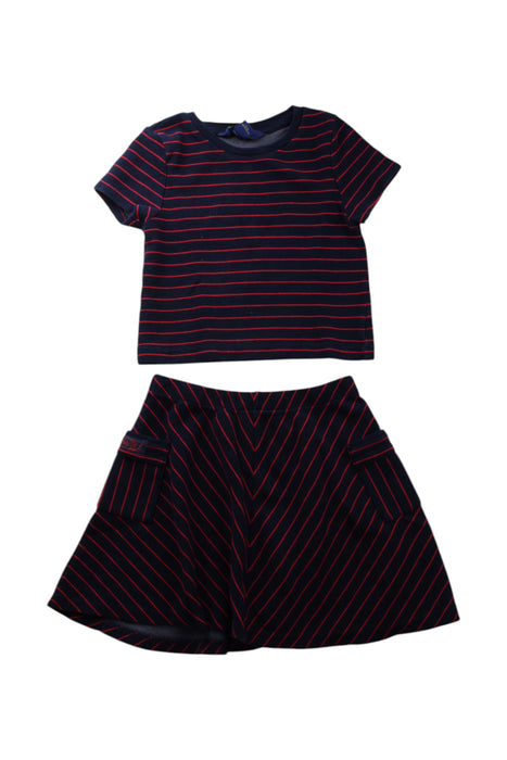 A Navy Skirt Sets from Polo Ralph Lauren in size 6T for girl. (Front View)