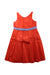 A Red Sleeveless Dresses from Janie & Jack in size 4T for girl. (Front View)