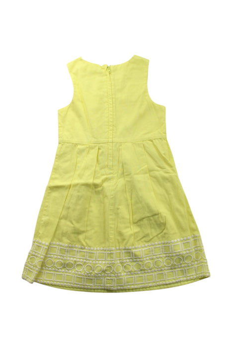 A Yellow Sleeveless Dresses from Janie & Jack in size 3T for girl. (Back View)