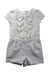 A Grey Short Sleeve Rompers from Janie & Jack in size 6T for girl. (Front View)