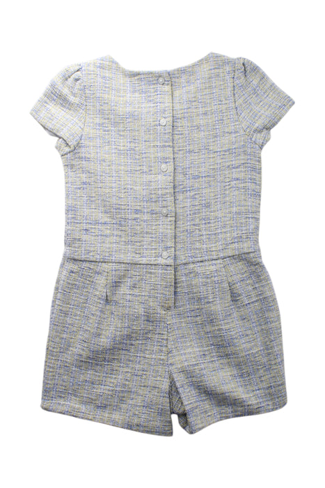 A Grey Short Sleeve Rompers from Janie & Jack in size 6T for girl. (Back View)