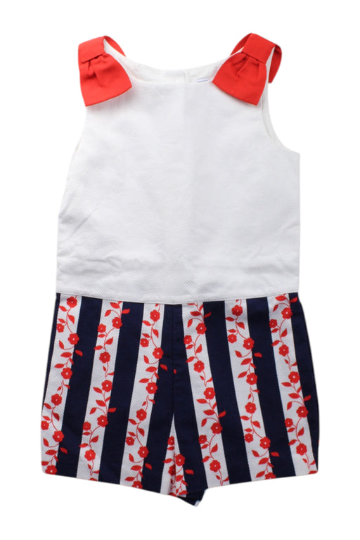 A Multicolour Sleeveless Rompers from Janie & Jack in size 6T for girl. (Front View)