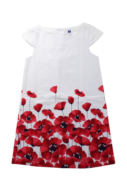 A Red Short Sleeve Dresses from Janie & Jack in size 5T for girl. (Front View)