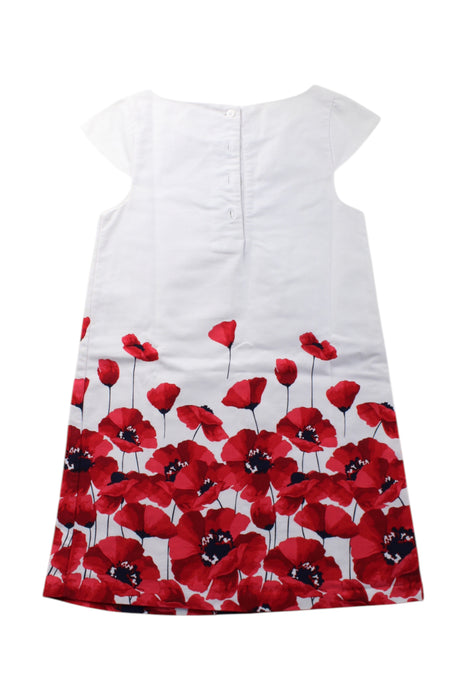 A Red Short Sleeve Dresses from Janie & Jack in size 5T for girl. (Back View)