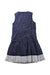 A Navy Sleeveless Dresses from Nicholas & Bears in size 6T for girl. (Back View)
