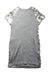 A Silver Short Sleeve Dresses from Seed in size 4T for girl. (Back View)
