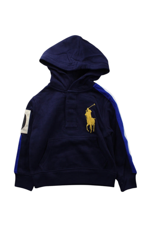 A Navy Hooded Sweatshirts from Polo Ralph Lauren in size 2T for boy. (Front View)