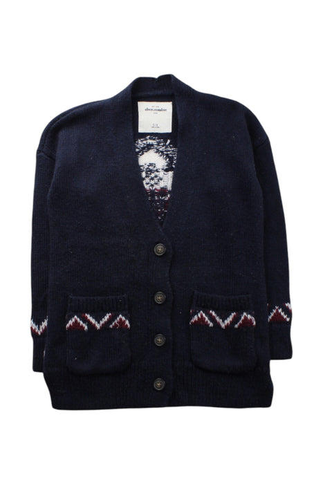 A Navy Cardigans from Abercrombie & Fitch in size 5T for neutral. (Front View)