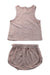 A Taupe Shorts Sets from Quincy Mae in size 4T for neutral. (Back View)