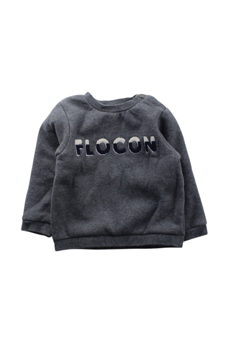 A Grey Sweatshirts from Jacadi in size 12-18M for neutral. (Front View)