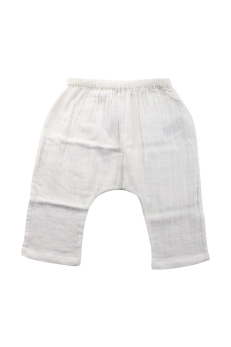 A White Casual Pants from Bonpoint in size 6-12M for neutral. (Front View)