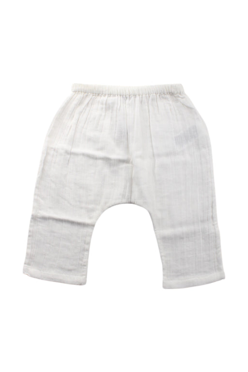 A White Casual Pants from Bonpoint in size 6-12M for neutral. (Front View)
