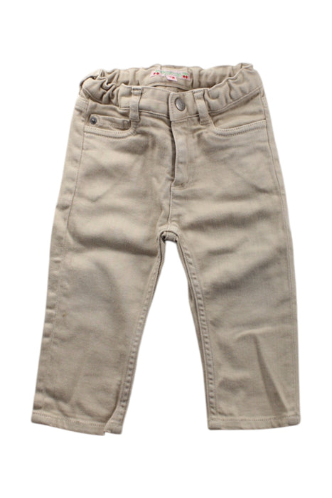 A Beige Casual Pants from Bonpoint in size 6-12M for neutral. (Front View)