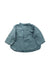 A Teal Long Sleeve Shirts from Bonton in size 3-6M for neutral. (Back View)