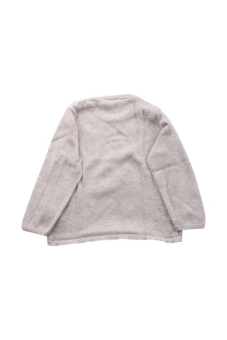 A Beige Crewneck Sweatshirts from Petit Bateau in size 12-18M for neutral. (Back View)