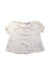 A White Short Sleeve Tops from Cyrillus in size 4T for girl. (Front View)