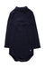 A Navy Long Sleeve Bodysuits from Petit Bateau in size 12-18M for neutral. (Front View)