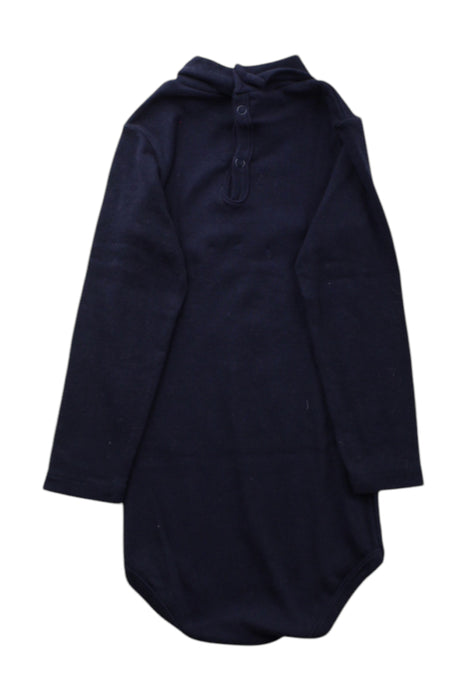 A Navy Long Sleeve Bodysuits from Petit Bateau in size 12-18M for neutral. (Back View)