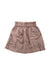 A Taupe Short Skirts from Bonton in size 6T for girl. (Front View)
