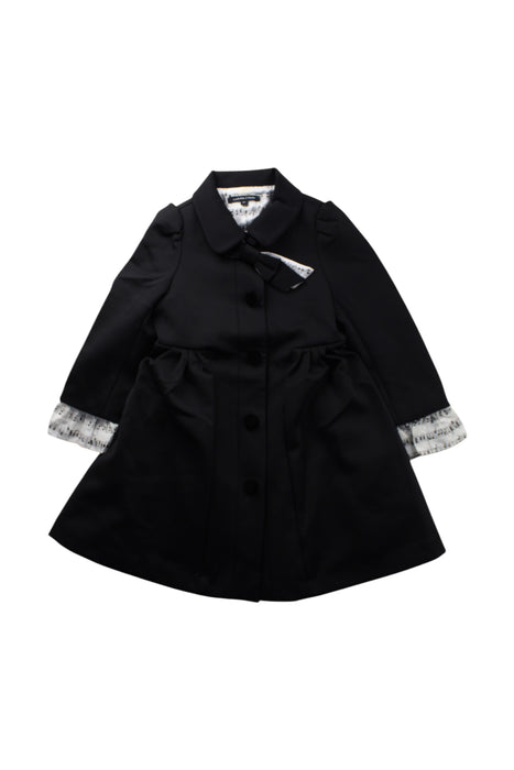 A Black Coats from Nicholas & Bears in size 3T for girl. (Front View)