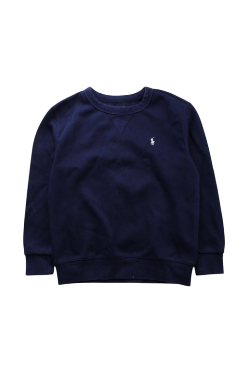 A Navy Sweatshirts from Polo Ralph Lauren in size 6T for neutral. (Front View)