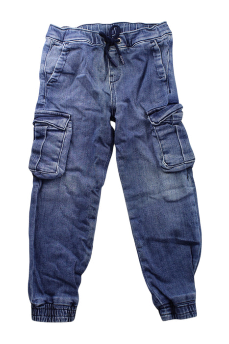 A Blue Casual Pants from Guess in size 5T for boy. (Front View)