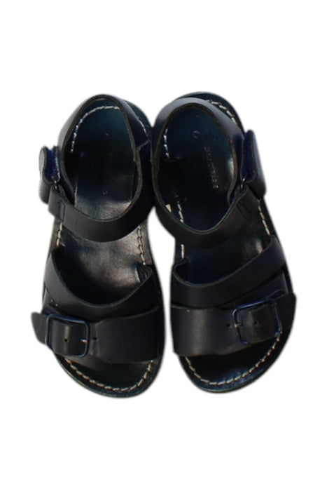 A Black Sandals from Jacadi in size 5T for girl. (Back View)