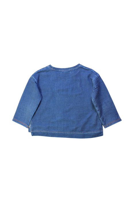 A Blue Long Sleeve Tops from The Bonnie Mob in size 2T for girl. (Back View)