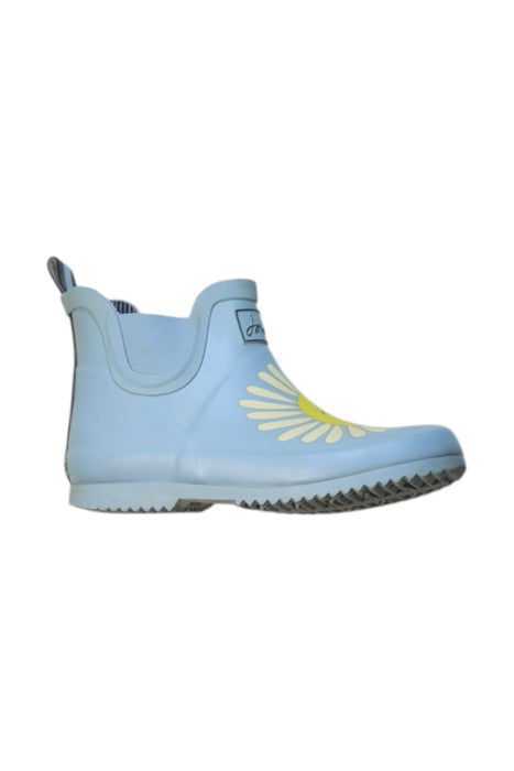 A Blue Rain Boots from Joules in size 9Y for girl. (Front View)
