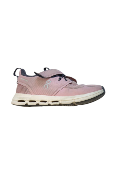 A Pink Sneakers from On in size 6T for girl. (Front View)
