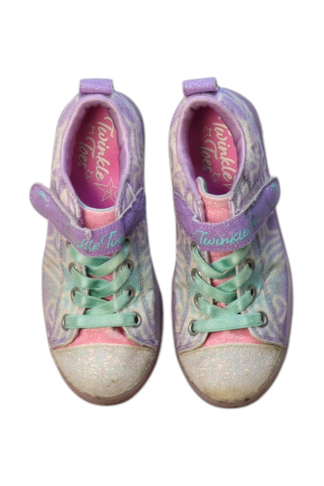 A Multicolour Sneakers from Skechers in size 5T for girl. (Back View)