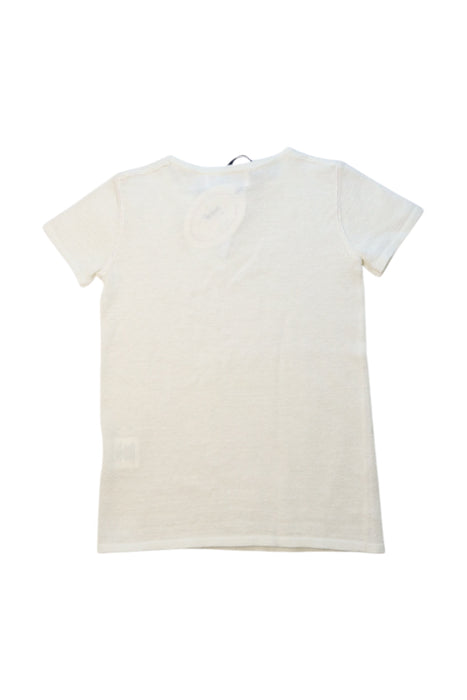 A White Short Sleeve T Shirts from Excuse My French in size 4T for girl. (Back View)