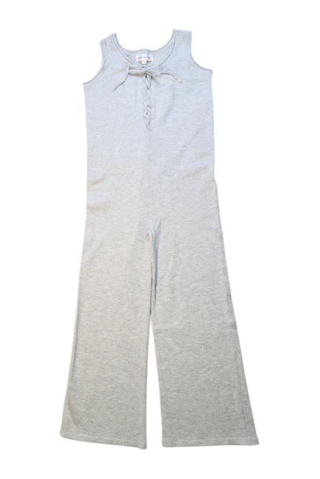 A Grey Sleeveless Jumpsuits from Excuse My French in size 6T for girl. (Front View)