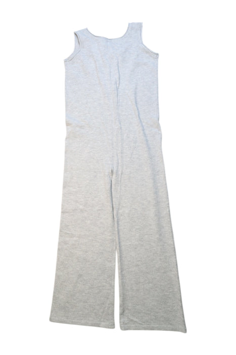 A Grey Sleeveless Jumpsuits from Excuse My French in size 6T for girl. (Back View)