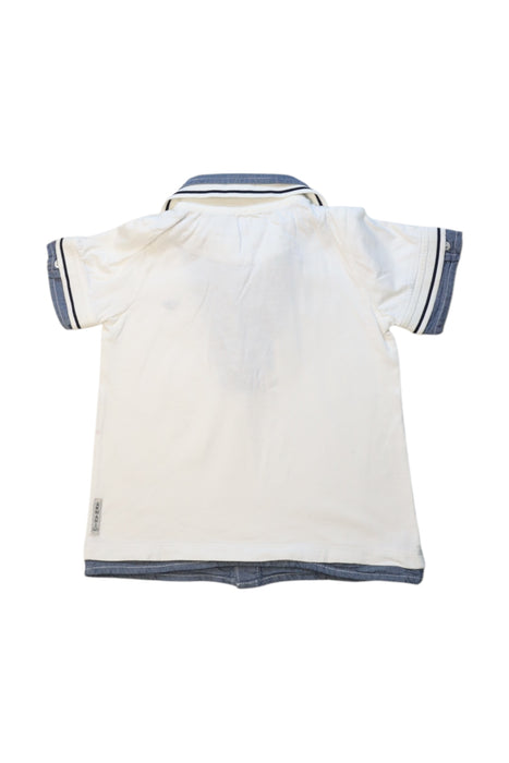 A White Short Sleeve Polos from Armani Baby in size 6-12M for boy. (Back View)