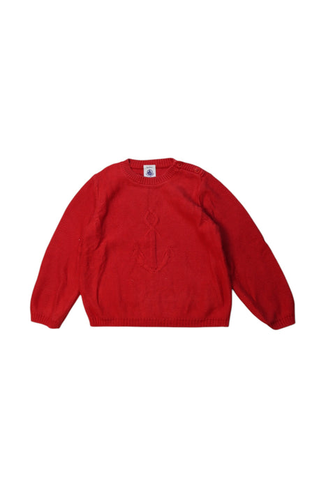 A Red Knit Sweaters from Petit Bateau in size 12-18M for neutral. (Front View)