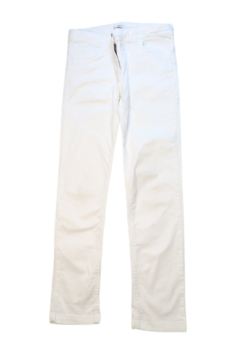 A White Casual Pants from Dolce & Gabbana in size 7Y for girl. (Front View)