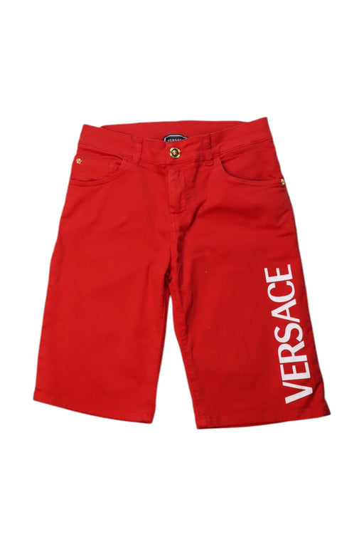 A Red Shorts from Young Versace in size 10Y for boy. (Front View)