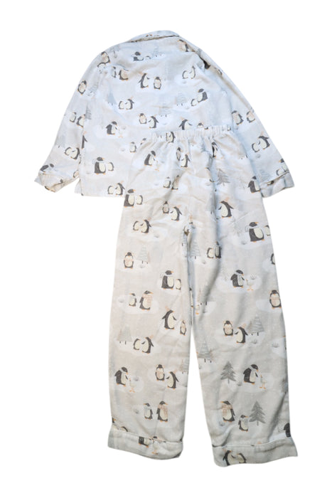 A White Pyjama Sets from Pottery Barn in size 12Y for neutral. (Back View)