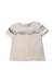A Ivory Short Sleeve Tops from Junior Gaultier in size 8Y for girl. (Front View)