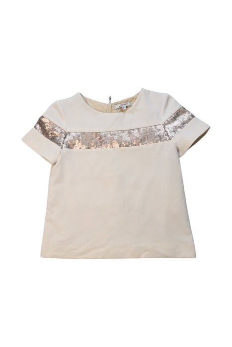 A Ivory Short Sleeve Tops from Junior Gaultier in size 8Y for girl. (Front View)