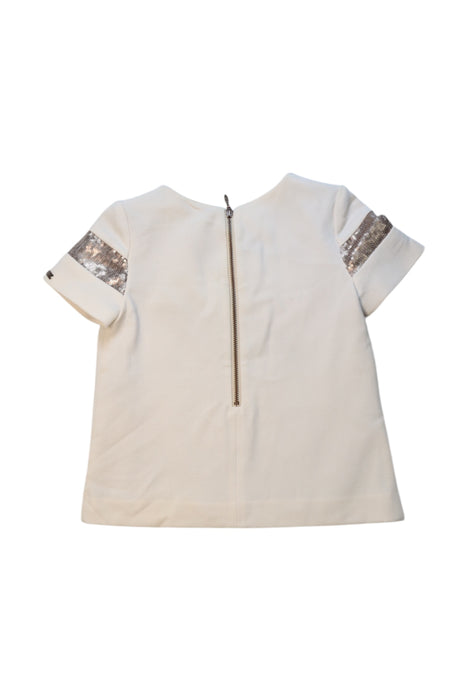 A Ivory Short Sleeve Tops from Junior Gaultier in size 8Y for girl. (Back View)