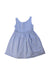 A Blue Sleeveless Dresses from The Little White Company in size 2T for girl. (Front View)