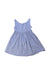 A Blue Sleeveless Dresses from The Little White Company in size 2T for girl. (Back View)